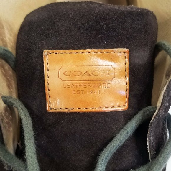 Coach Anthony Mens Dark Brown Suede Leather Chukka Shoes Boots 9M - Picture 3 of 6